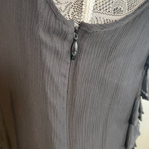 JUICY COUTURE Black Gauze Dress Size 6 - Picture 5 of 11